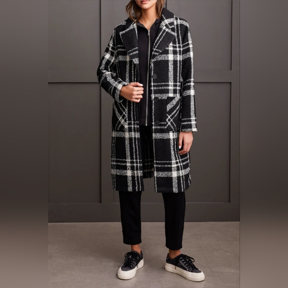Tribal Jeans Plaid Duster Coat‎ - Picture 2 of 7